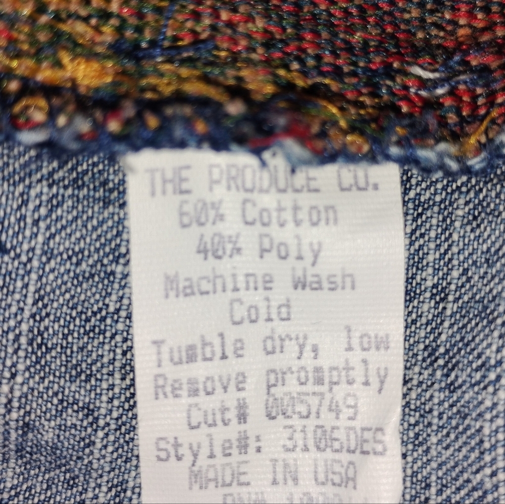 RETRO DESERT SCENE DENIM JACKET - Picture 5 of 11